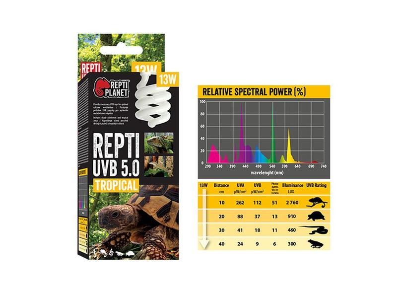 Repti Planet Terrarienlampe Sparlampe 5.0 13 W Terrarienbeleuchtung