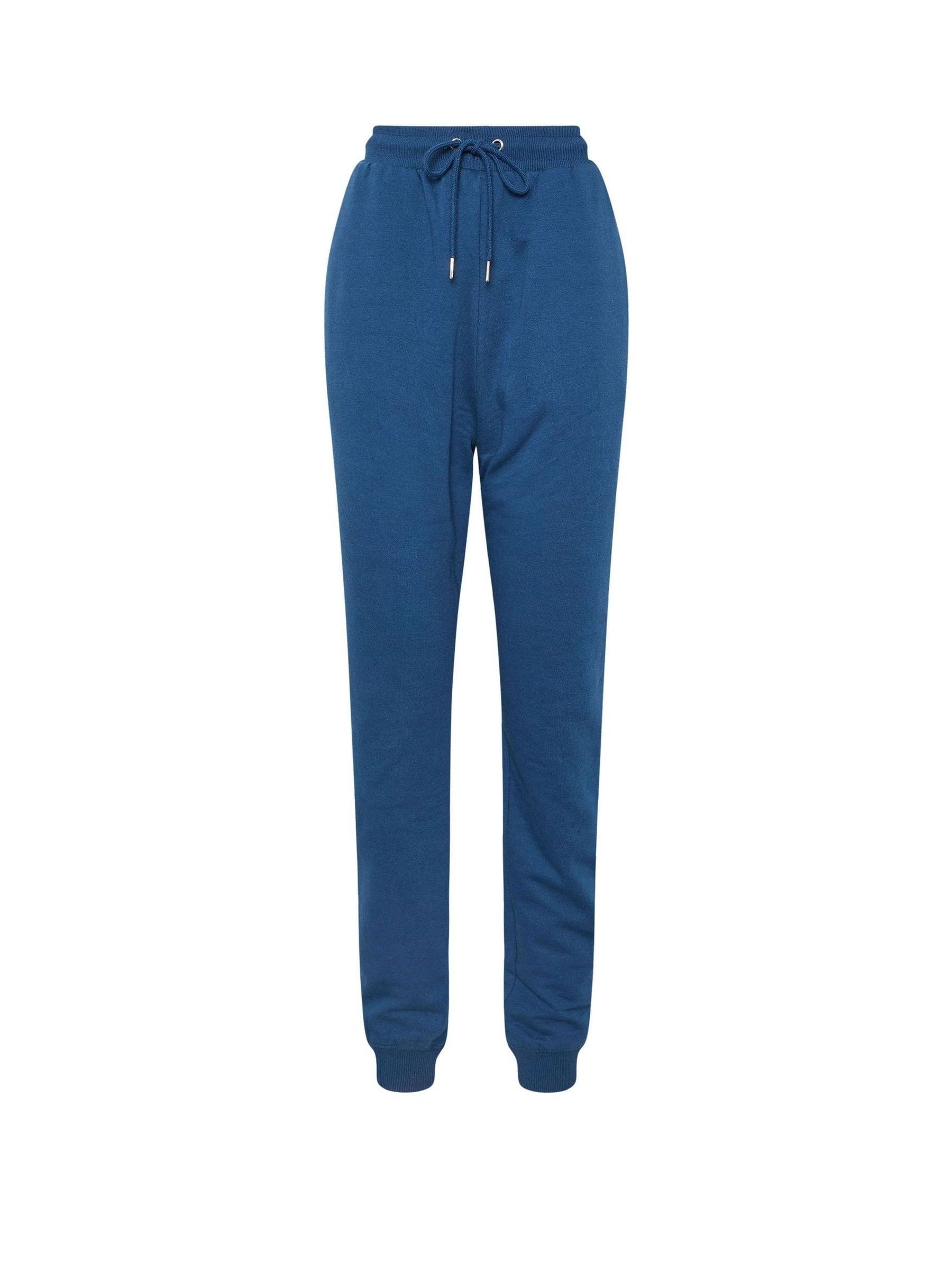 Blauw - Long Tall Sally - Joggingbroek met boorden