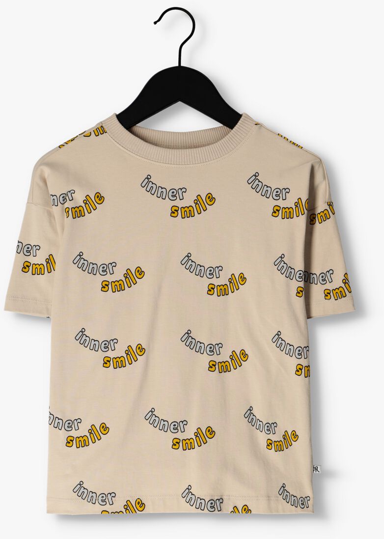 CARLIJNQ lichtgrijze carlijnq t-shirt inner smile - t-shirt oversized