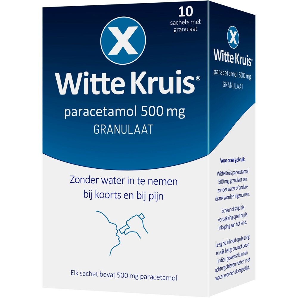 Witte Kruis Paracetamol Granulaat10 sachets
