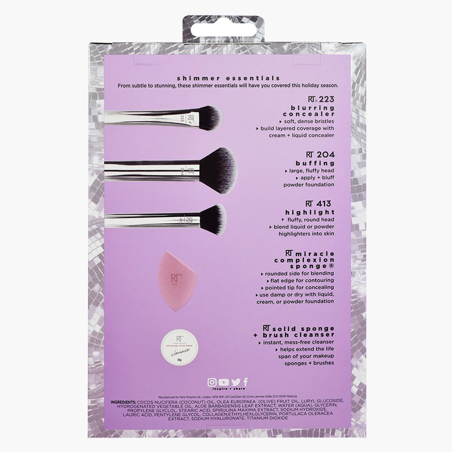 Real Techniques Shimmer Essentials 3pcs