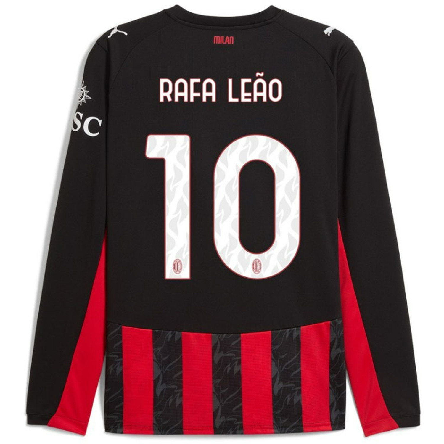 Puma AC Milan Thuis Shirt Longsleeve Rafa Leão 10