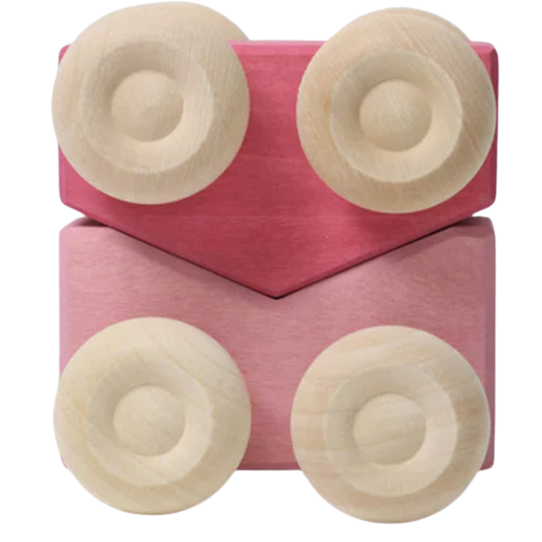 grimm's stapelauto's - roze - 2st