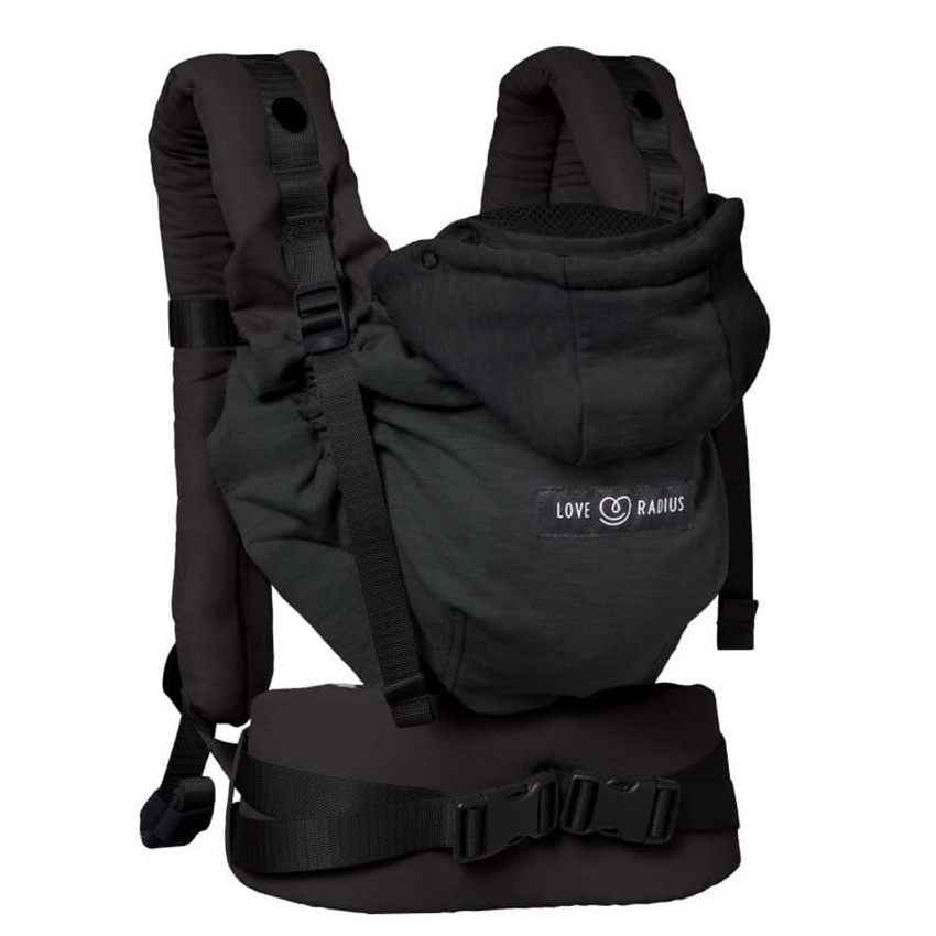 Porte bébé 2-en-1 HoodieCarrier 2 Black Forest
