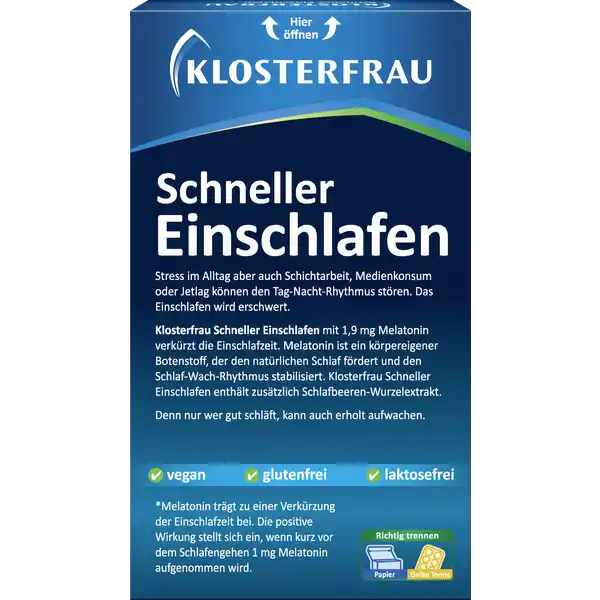 Schneller Einschlafen Tabletten