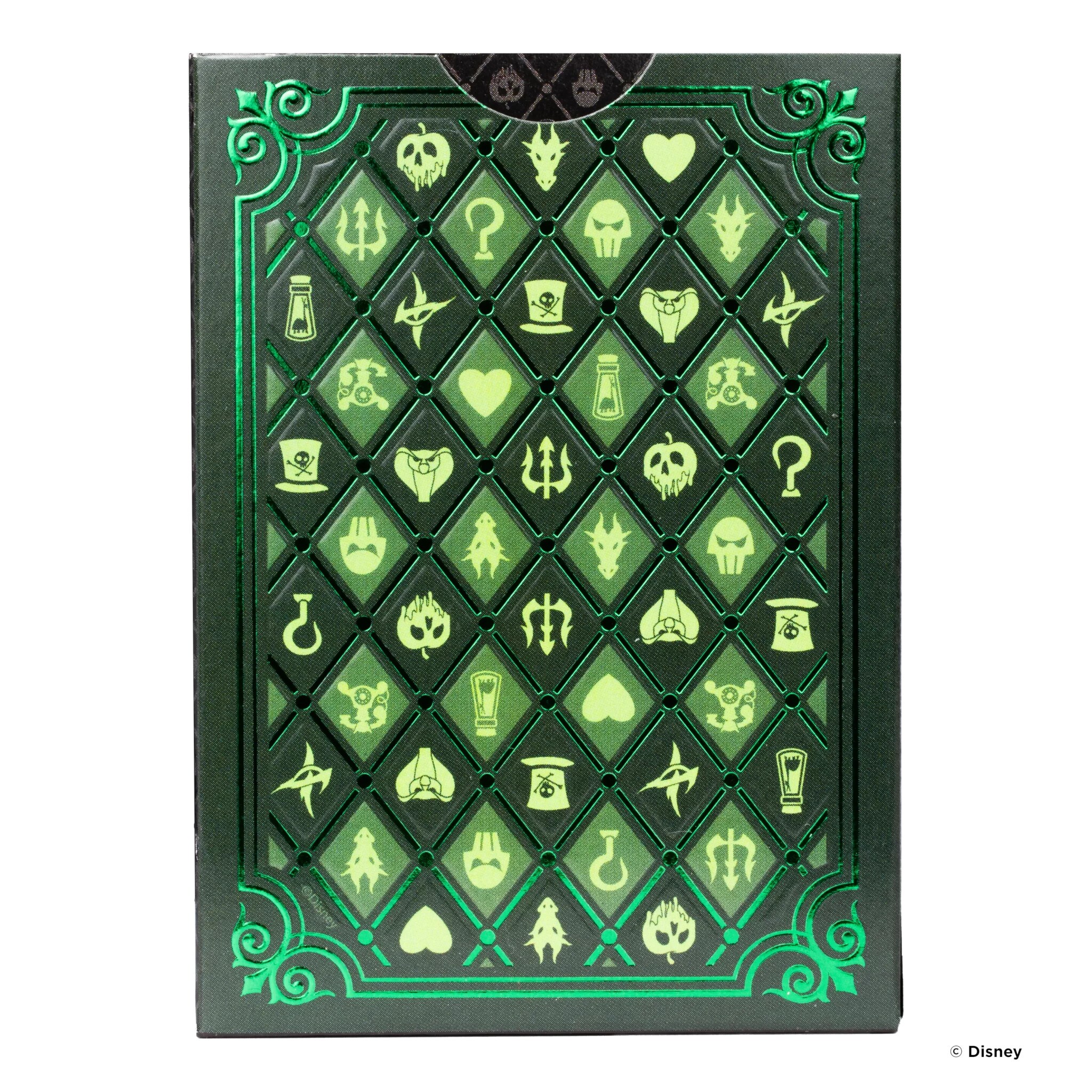 Bicycle® Kartendeck - Disney Villains (grün) Kartenspiel Spielkarten Pokerkarten