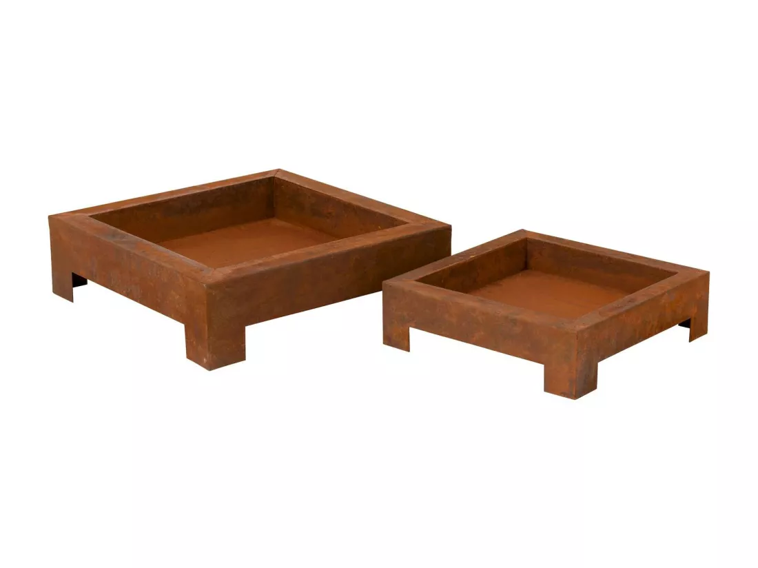 Lot de 2 braseros Dedam en Fer