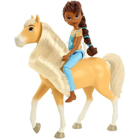 Mattel Dreamworks Spirit Puppe Pru (ca. 18 cm) & Pferd Chica Linda (ca. 20 cm)