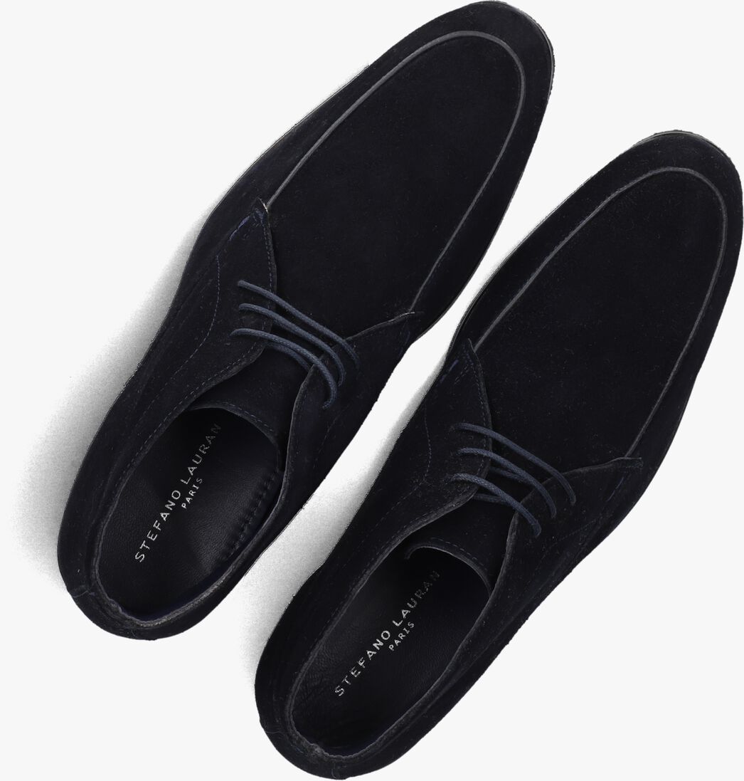 blauwe stefano lauran veterschoenen 92303