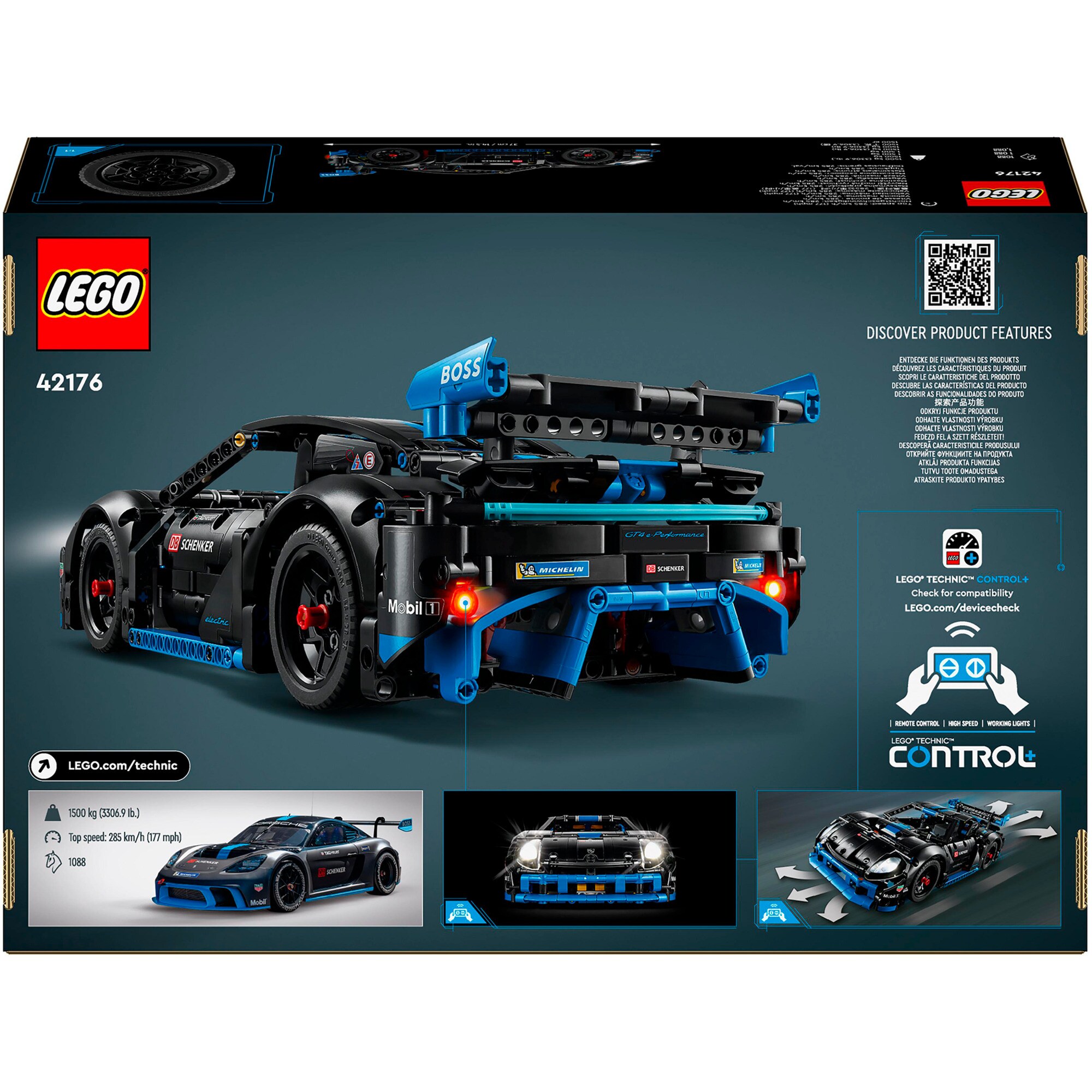 LEGO Konstruktionsspielzeug Technic Porsche GT4 e-Performance Rennwagen