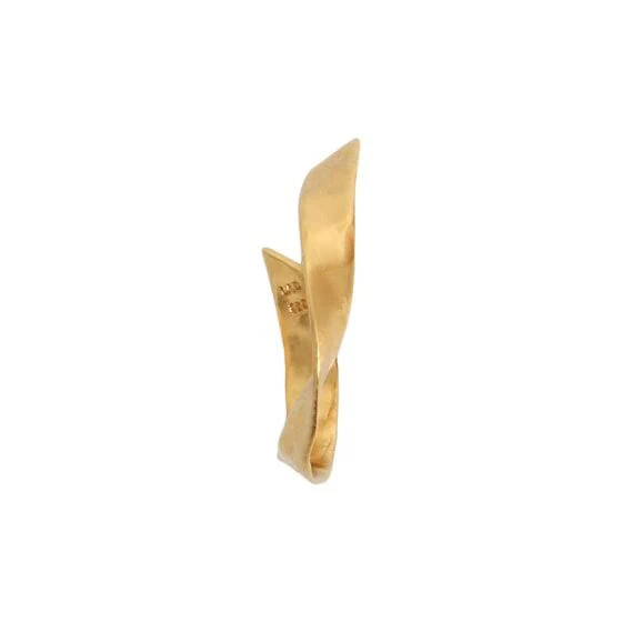 Stine A Twisted Hammered Creol Earring right gold 1179 02 r