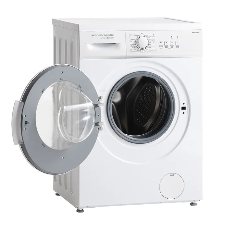 Scandomestic WAH 1506 W - Vaskemaskine - bredde: 59.5 cm - dybde: 40 cm - højde: 85 cm - 6 kg. - 1200 rpm - hvid