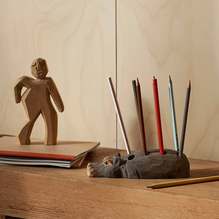 Ferm Living - Hippo Stifthalter, Espe