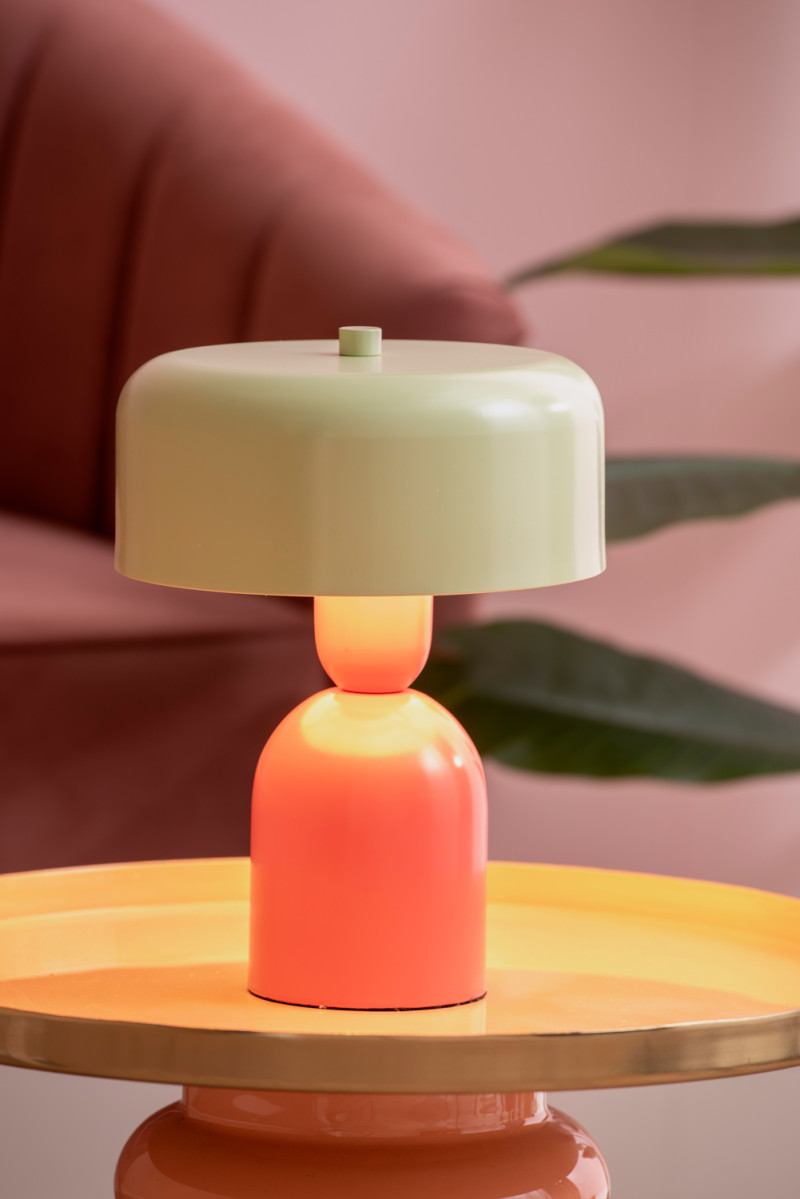 Table Lamp Double Funky LM2251OR Bright orange & soft pink