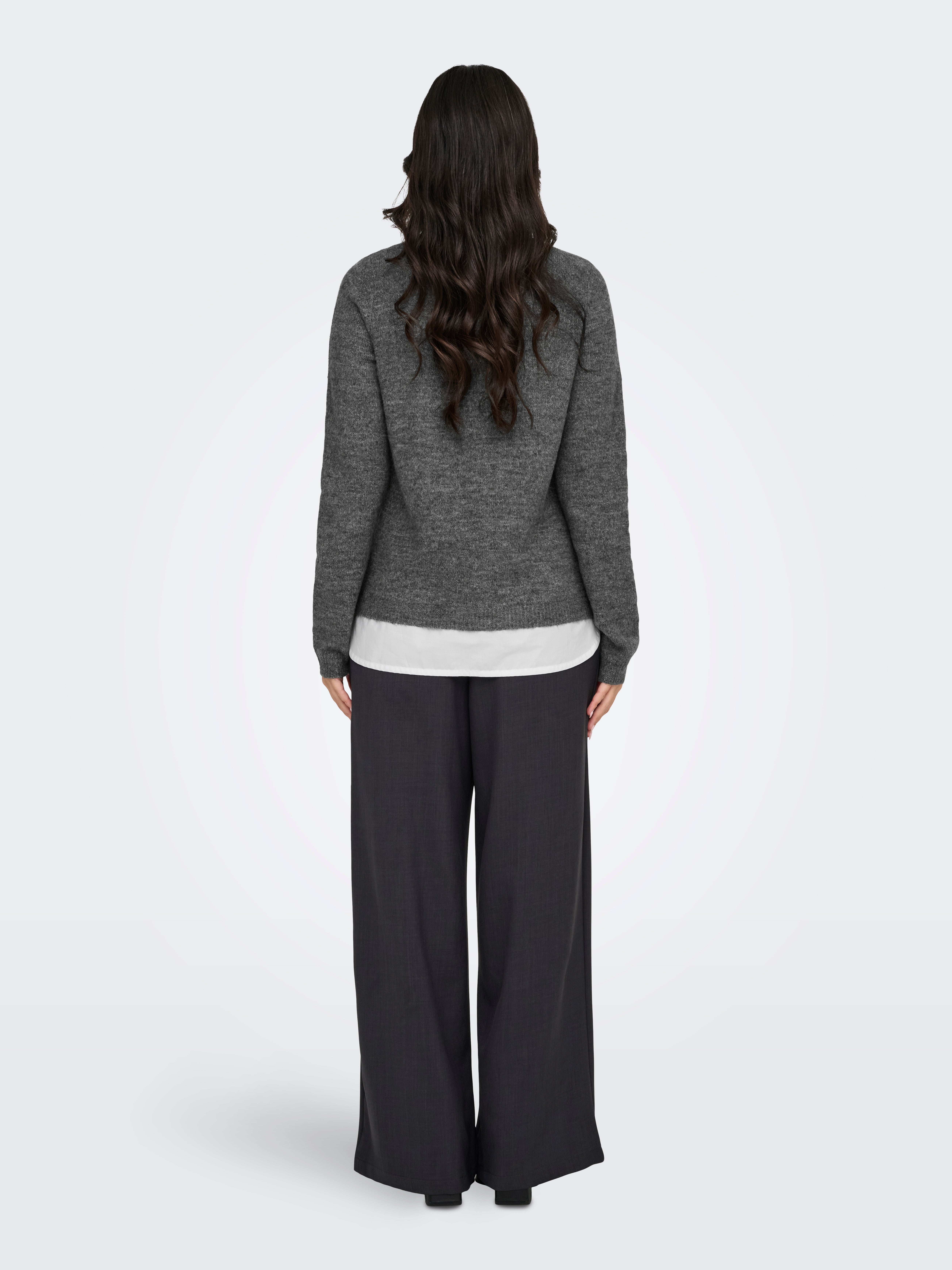 JDYDREA Strickpullover Dark Grey Melange