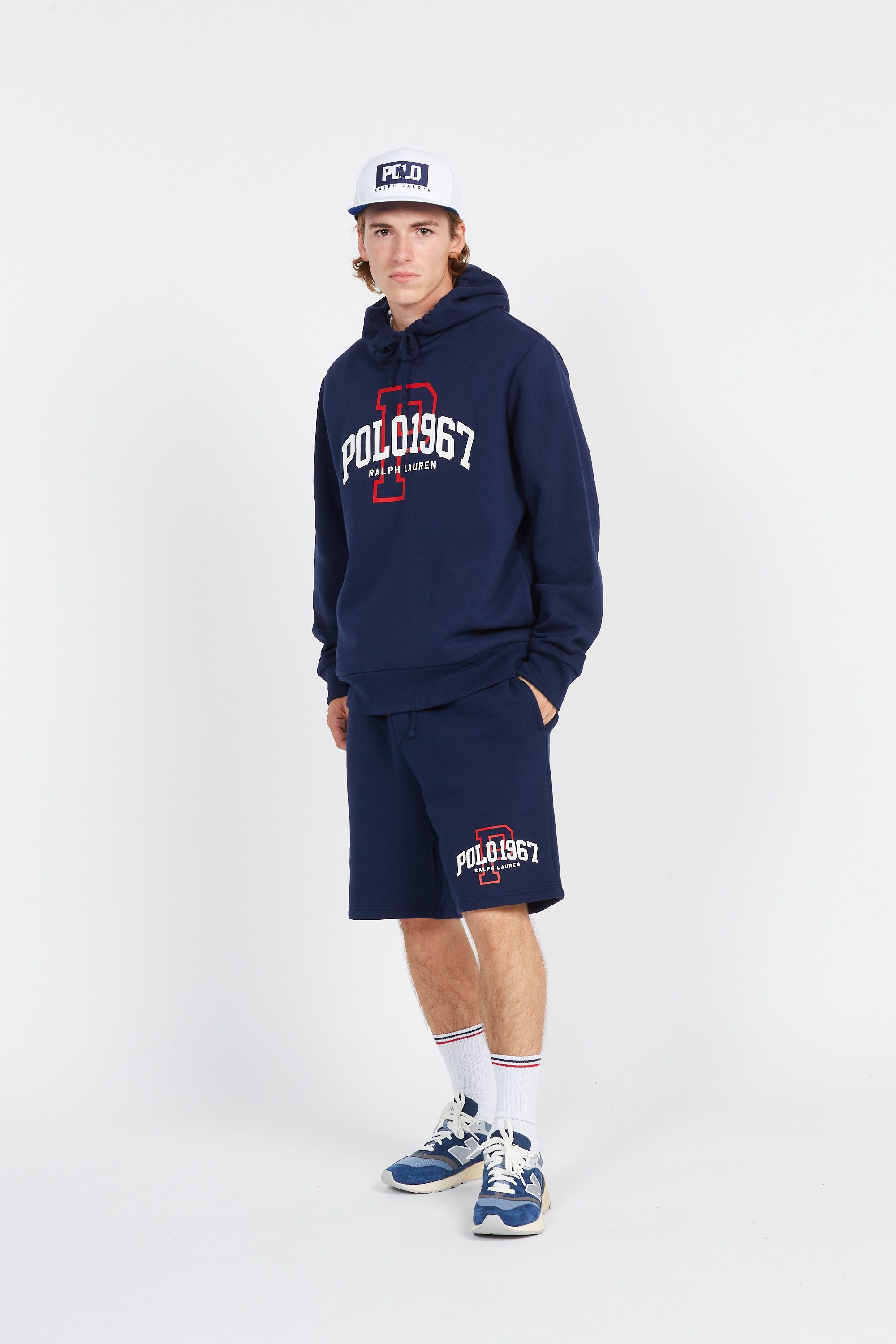 POLO RALPH LAUREN sweat  Logo Fleece Hoodie Bleu