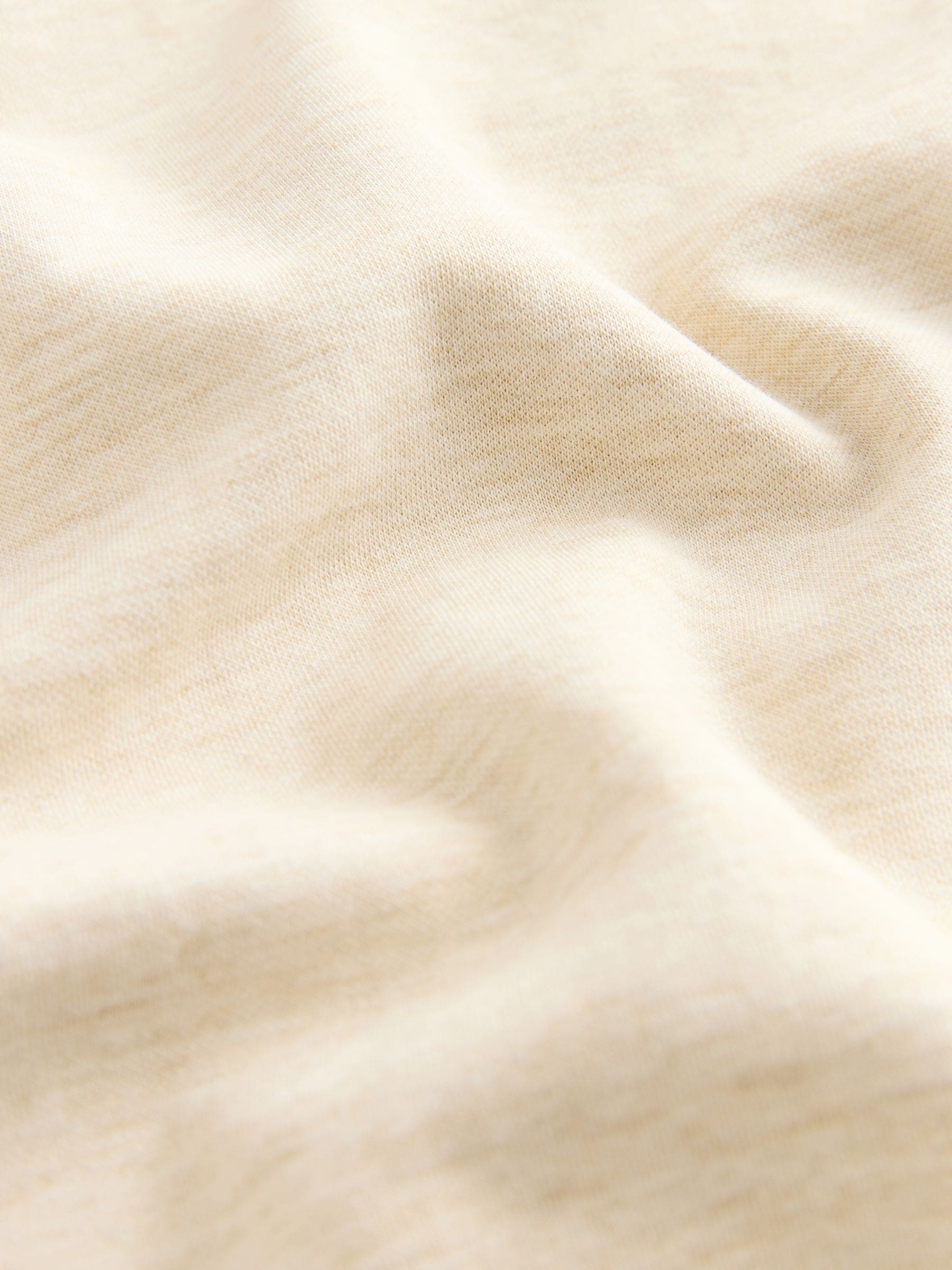 Moutkleurig - Dik T-shirt met lange mouwen en ronde hals