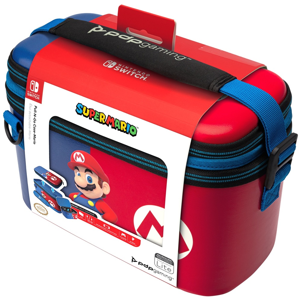 PDP Gaming Pull-N-Go-Hülle für Nintendo Switch – Power Pose Mario
