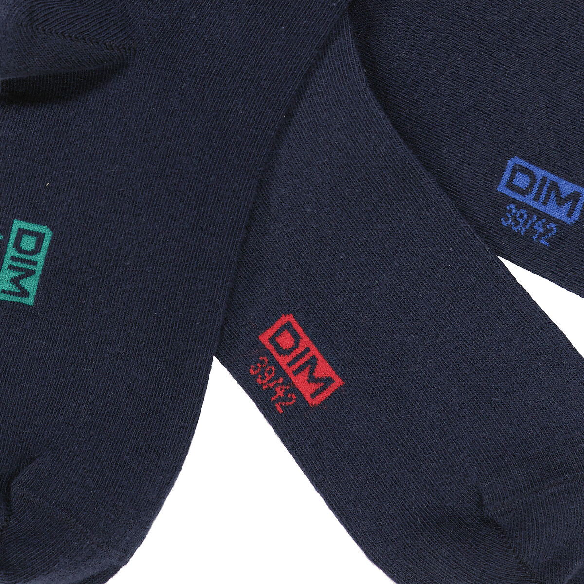 DIM<br>Conjunto de 3 pares de meias clássicas de algodão