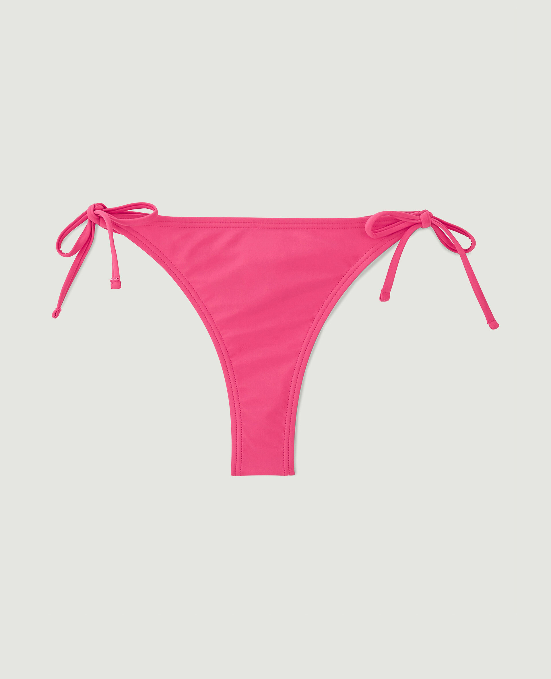 Bas de maillot tanga avec nouettes - Rose
