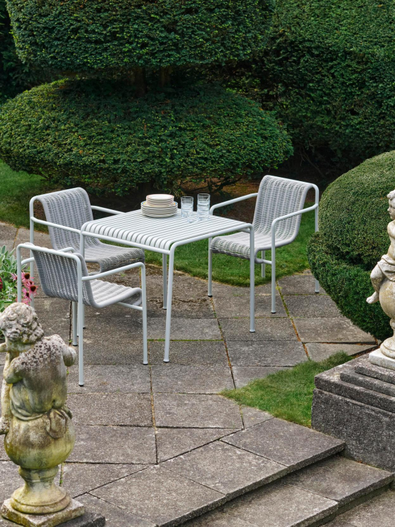 Hay Palissade Cord Dining Armchair tuinstoel Cream white