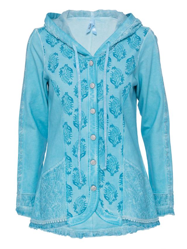 Jerseyjacke mit Applikationen