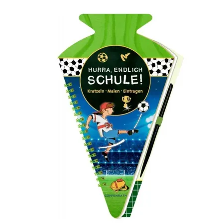 Coppenrath Verlag Schultüten-Kratzelbuch Hurra, endlich Schule! Fußballfreunde