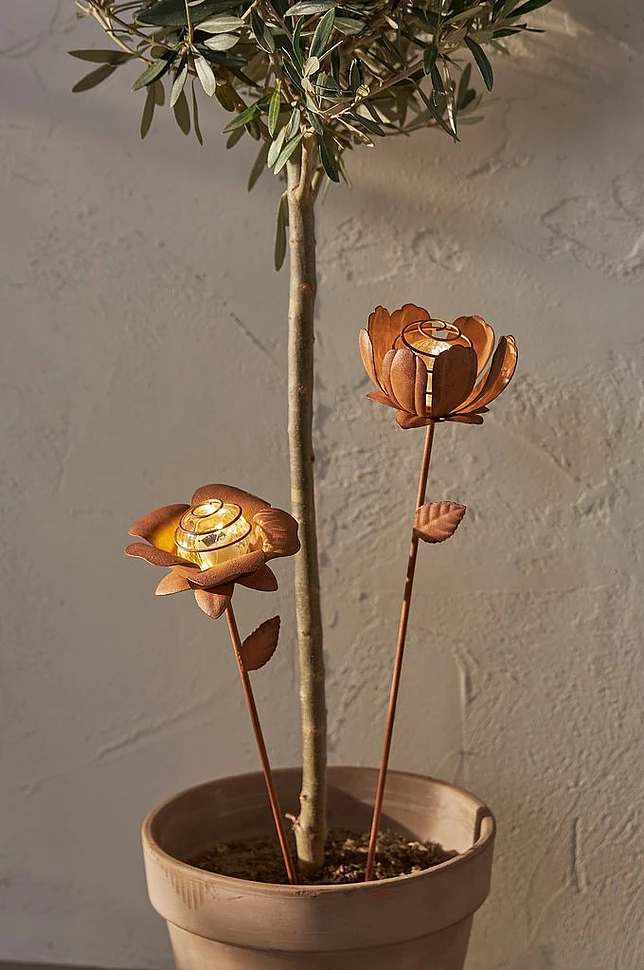 Solcelledekorasjon Oxida Blomst 2-p
