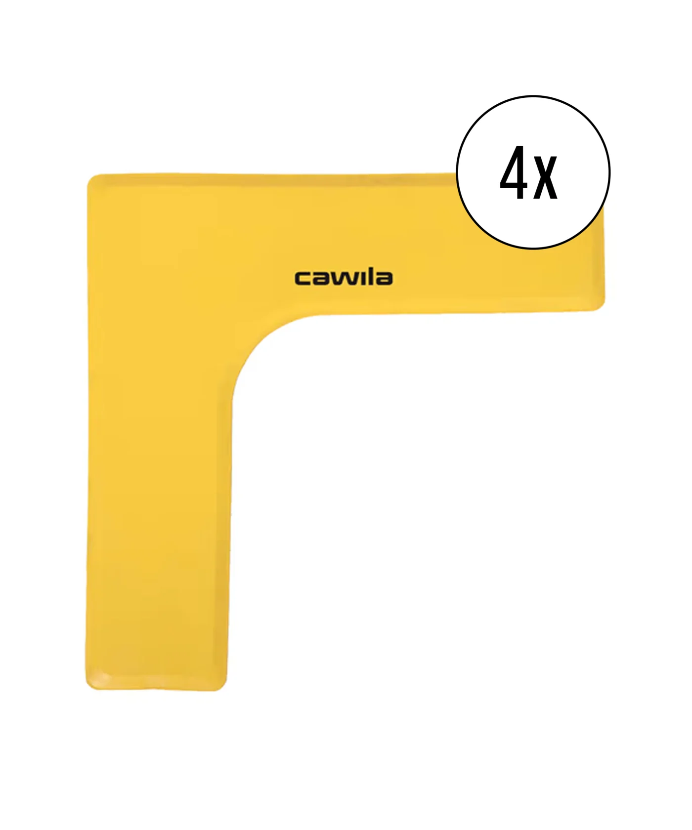 Cawila Marker-System Ecke 27 x 27 x 7,5cm 4er Set Gelb