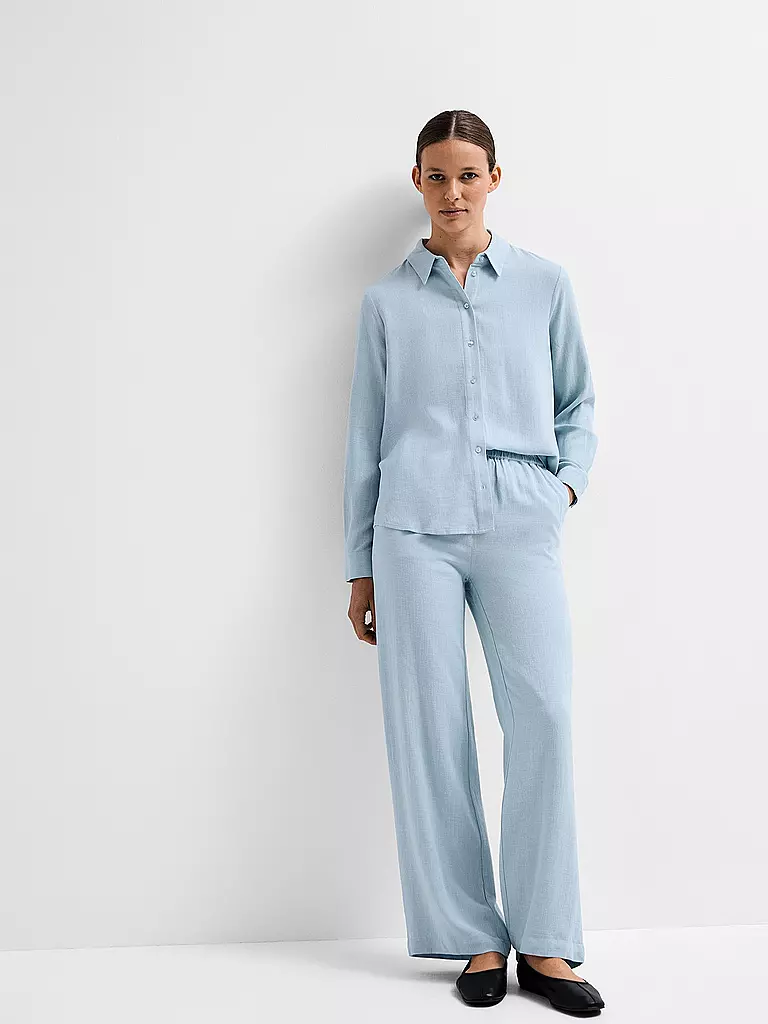 SELECTED FEMME Leinenhose Jogging Fit  SLFVIVA-GULIA hellblau
