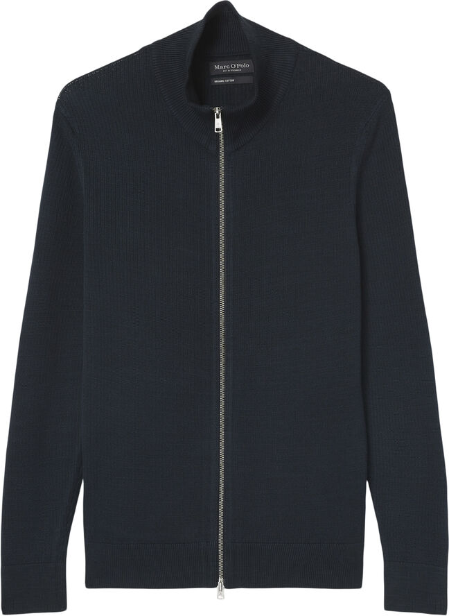 Marc O’Polo Zipped trainer jacket with stand-up Dark navy