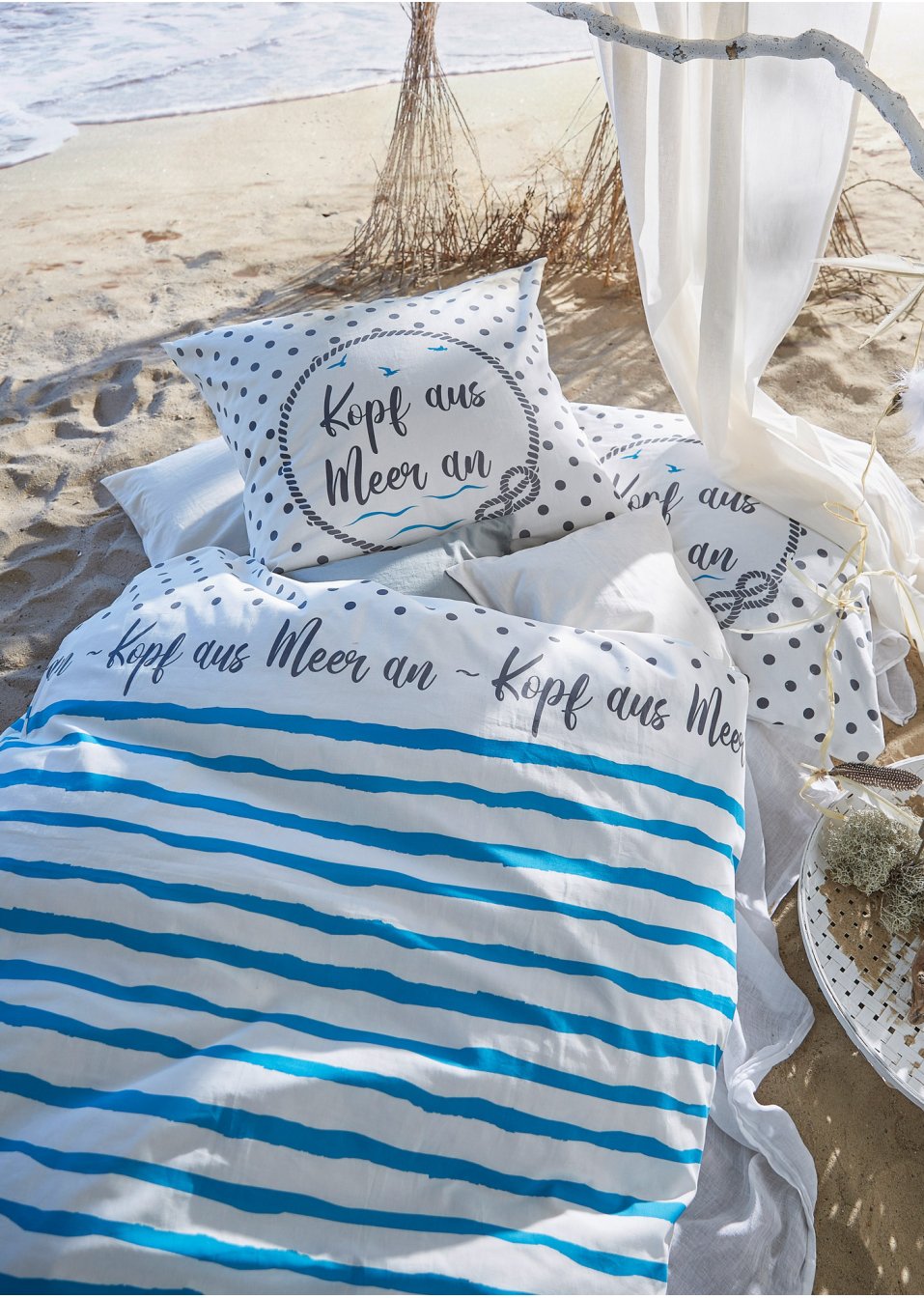 Parure de lit style marin