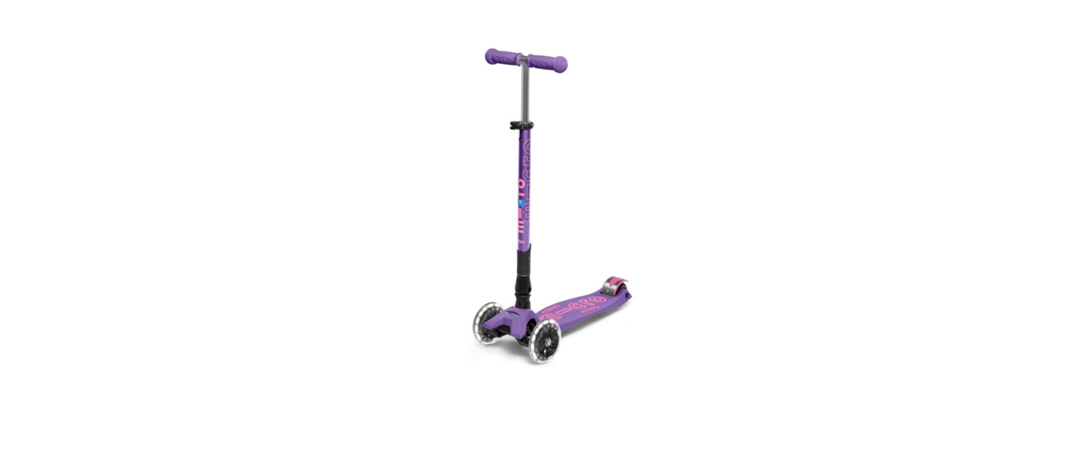 Kickboard Maxi Micro Deluxe LED Foldable<br>Faltbares Kickboard