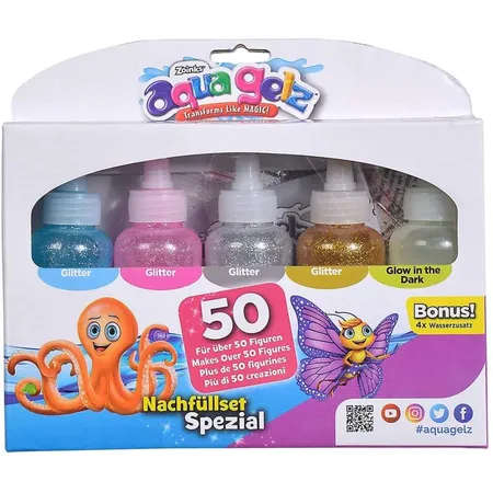 Simba Aqua Gelz Nachfüllset Glitzer Farben