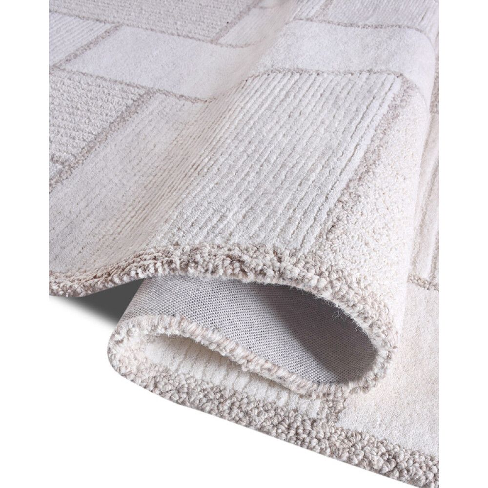 GULVTEPPE HUGHES ULL 160X230CM BEIGE