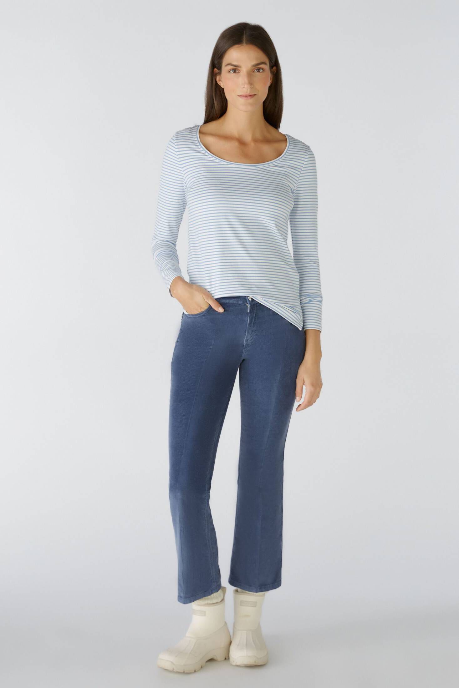 Oui| Damen Langarmshirt