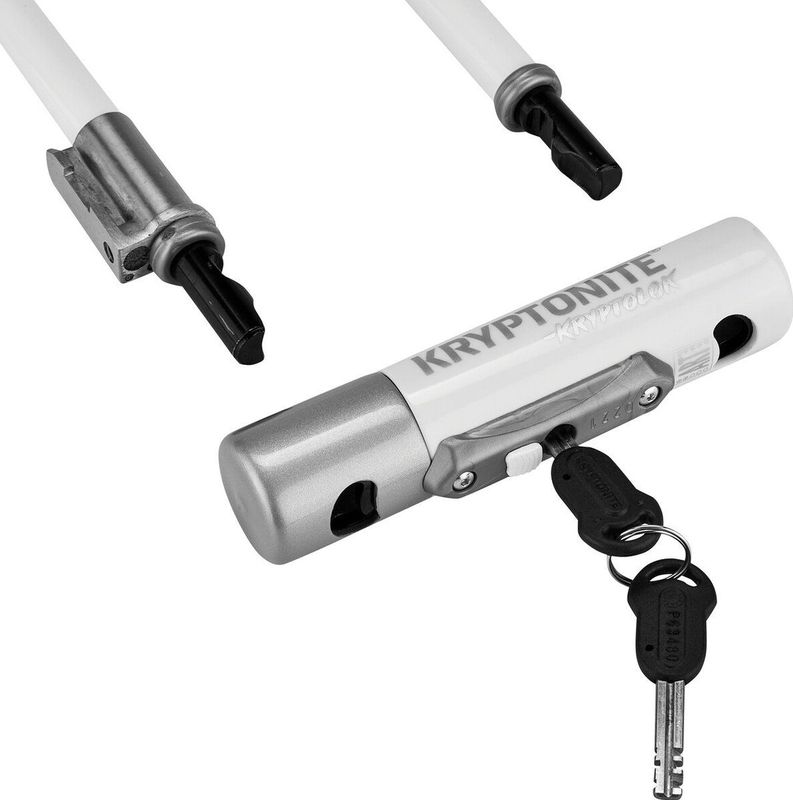 Kryptonite KryptoLok Mini-7 Beugelslot Fiets – ART-2 Slot – Beugelslot Elektrische Fiets – 17,8 x 8,2 CM – Staal – Parelwit