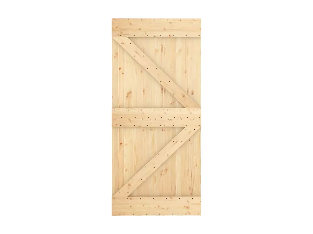 Porte NARVIK 95x210 cm bois massif de pin