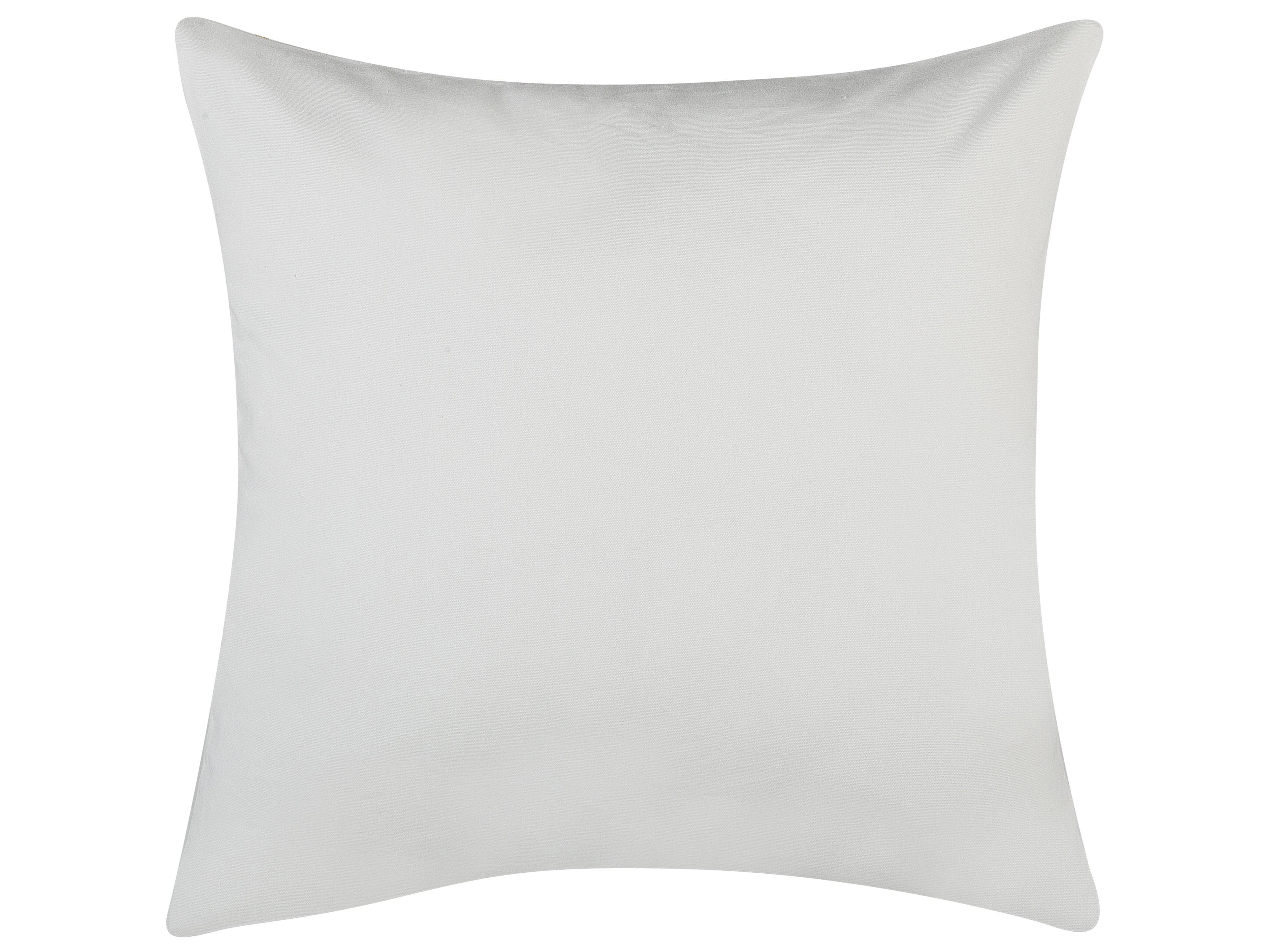 Set van 2 sierkussens ALYSSUM Katoen 45 x 45 cm Wit trellis-patroon