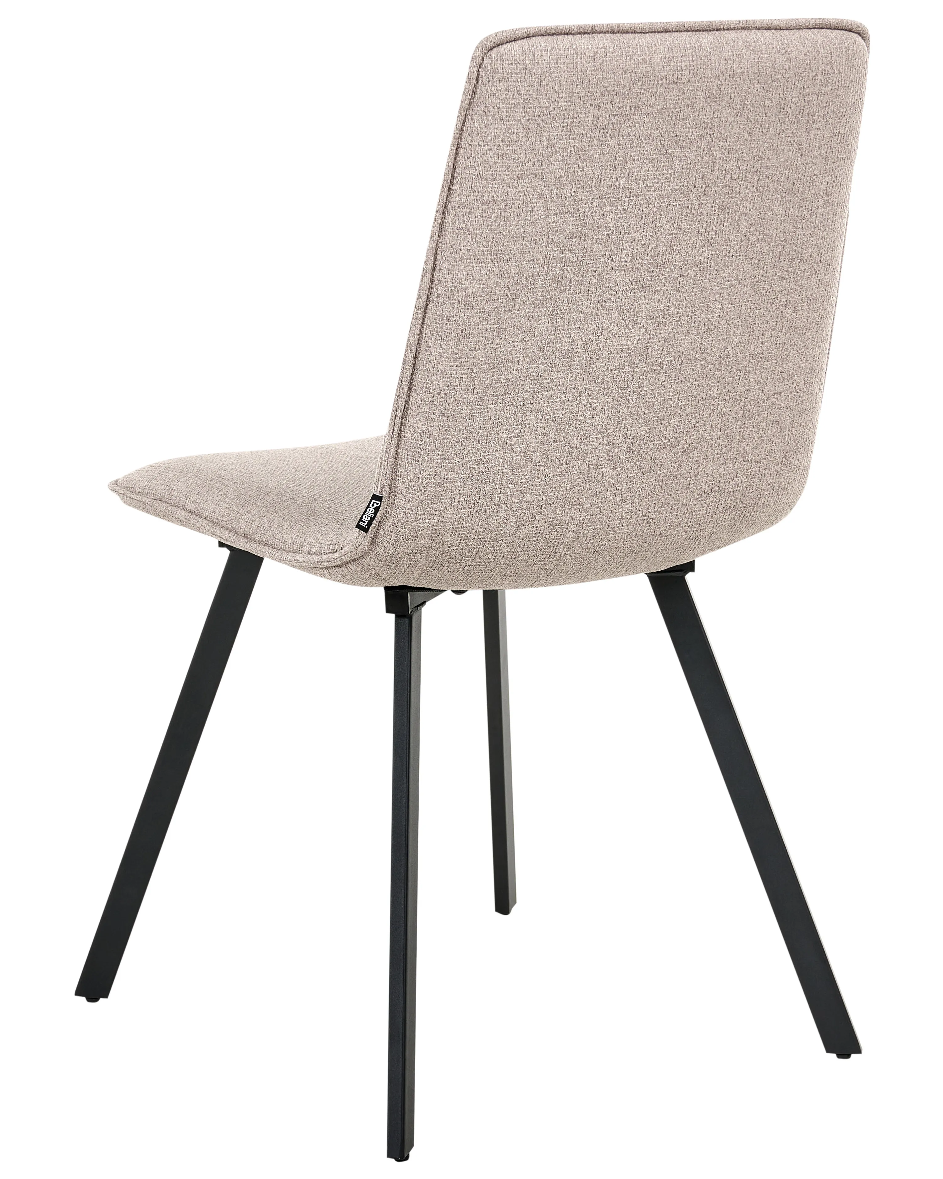 Set van 2 eetkamerstoelen CARVER Stof Lichtbruin