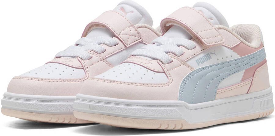 Puma Caven III Block mesh sneakers lichtroze lichtblauw wit