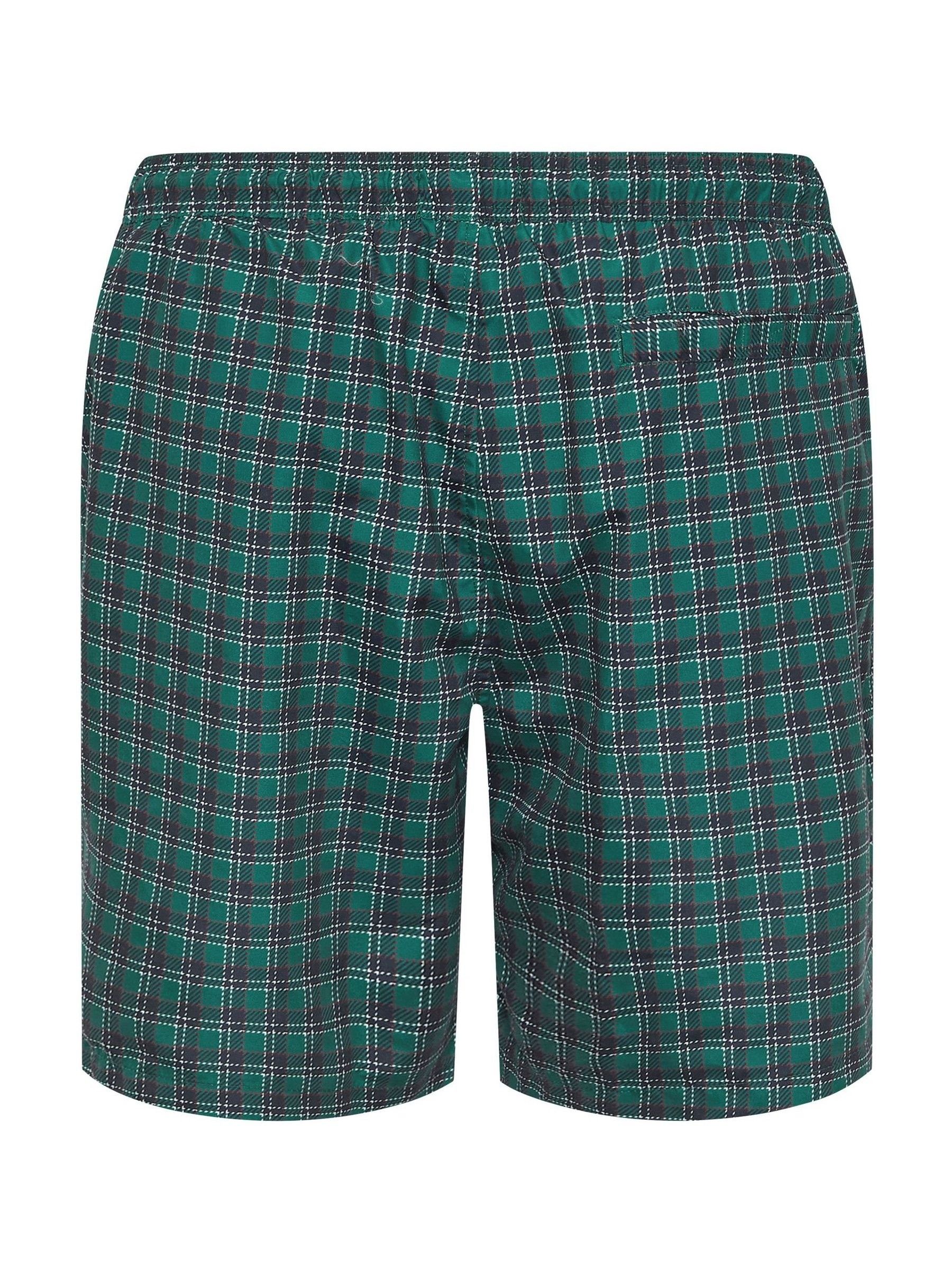 Groen - BadRhino Big & Tall Tartan zwemshorts