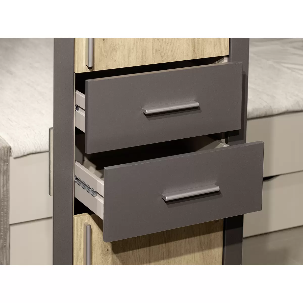 Kleiderschrank 6-trg. Despina Artisan Eiche,grau