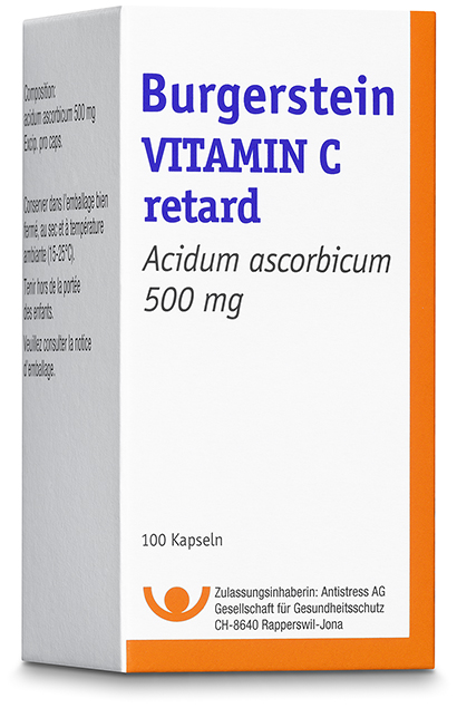 BURGERSTEIN Vitamin C 500 mg<br>100 Stück, Dose, Hartkapsel, retardiert