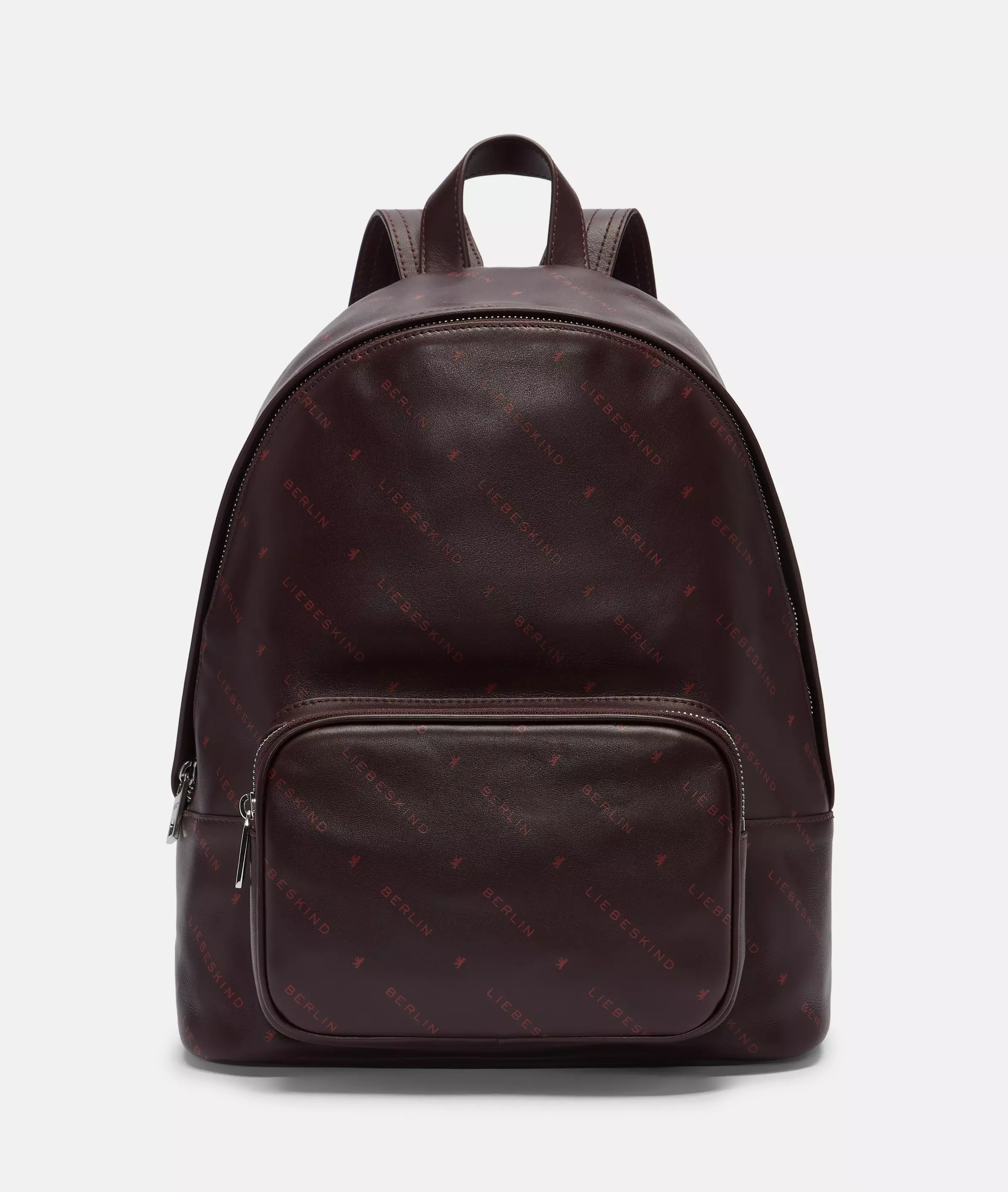 Monogram backpack M Nappa leather backpack with Liebeskind Berlin lettering