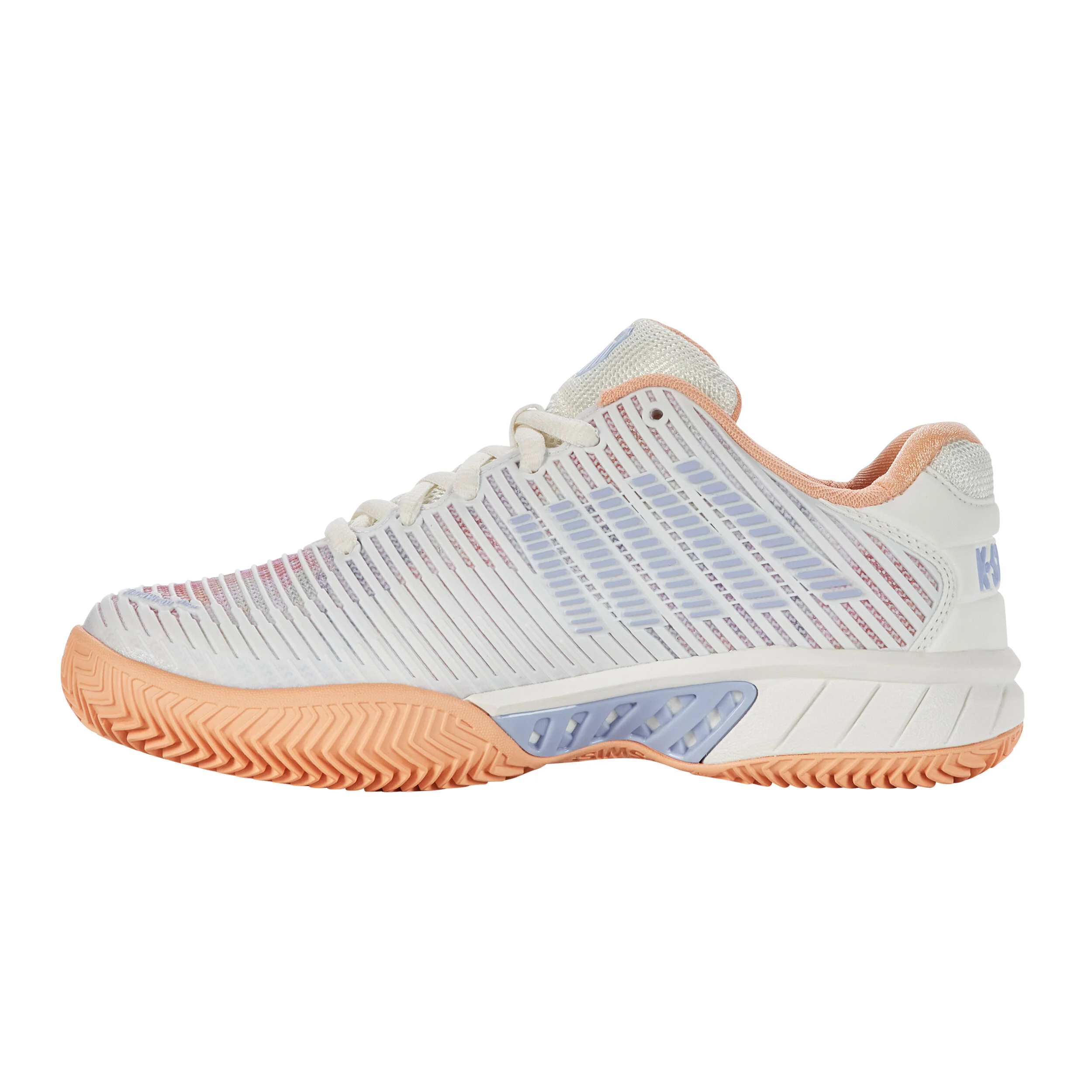 K-Swiss Hypercourt Express 2 CLAY Chaussure Terre Battue Femmes - Blanc , Abricot