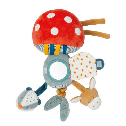 Peluche d'activités Félix&Léo champignon multicolore - NATTOU