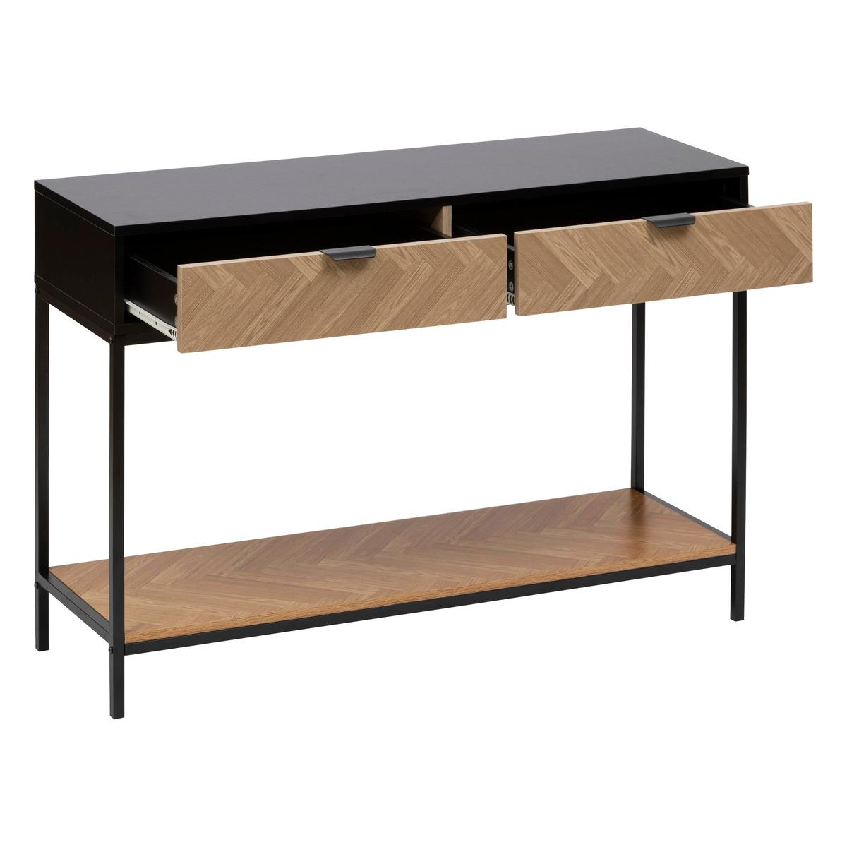 CONSOLE CHEVRONS D.110X35X75CM