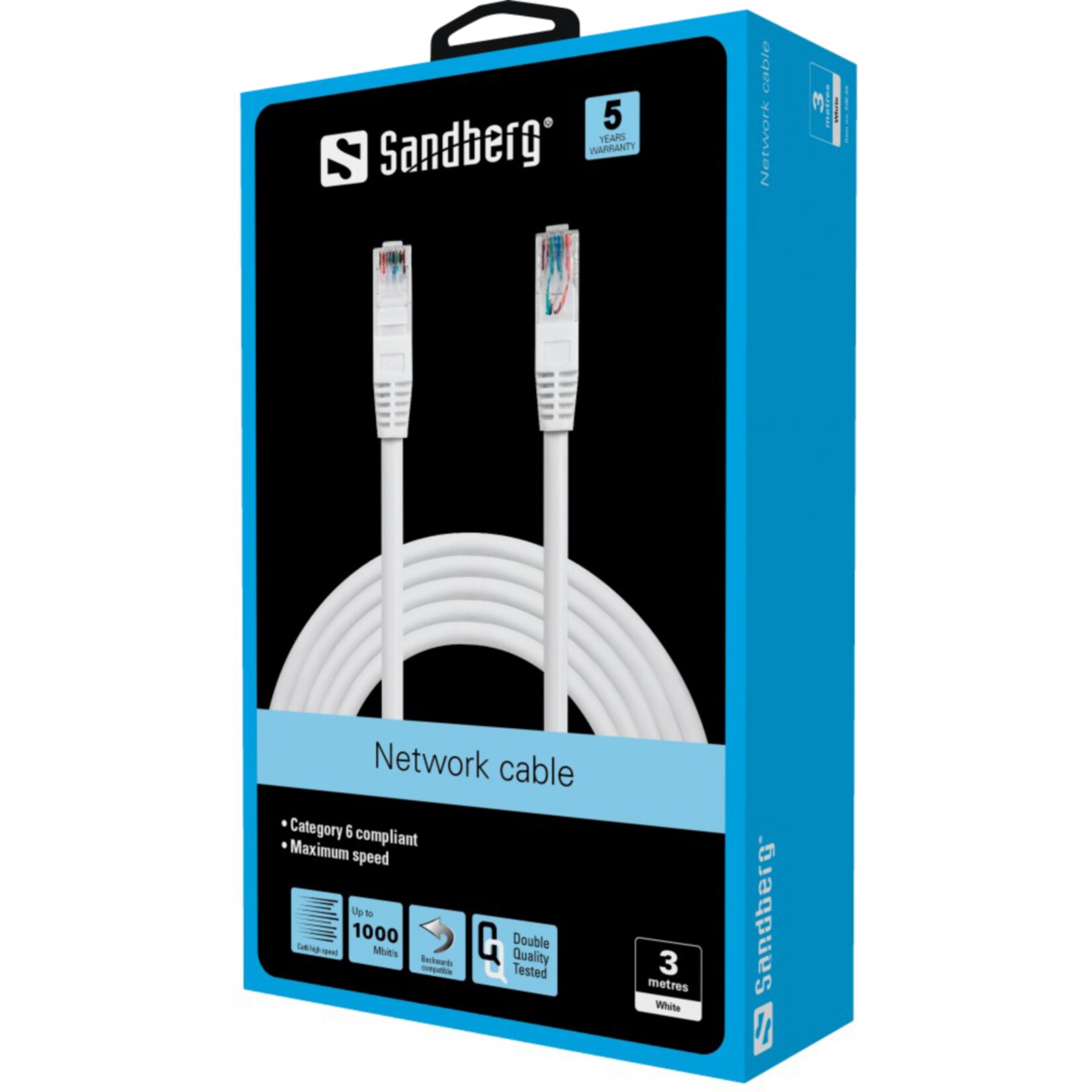 SANDBERG Netzwerkkabel UTP Cat6 3 m