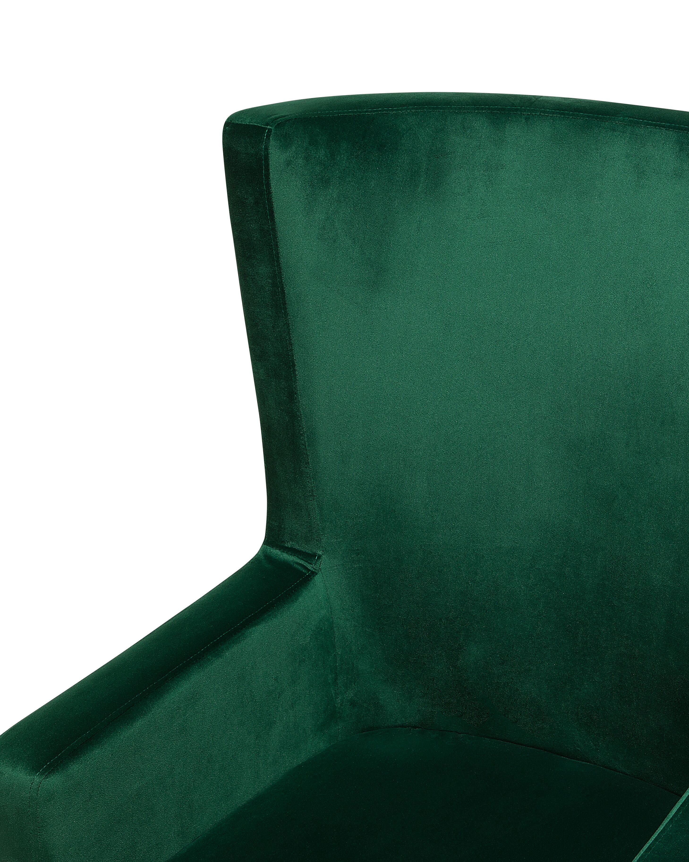 Oorfauteuil ONEIDA Fluweel Donkergroen